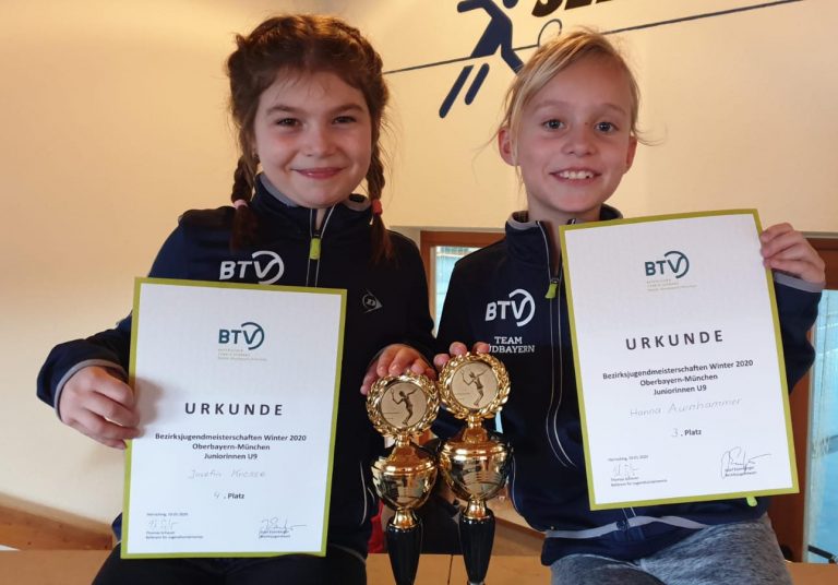 20200119 U9 U10 Bezirksmeisterschaften Hanna Aurnhammer Josefin Kresse