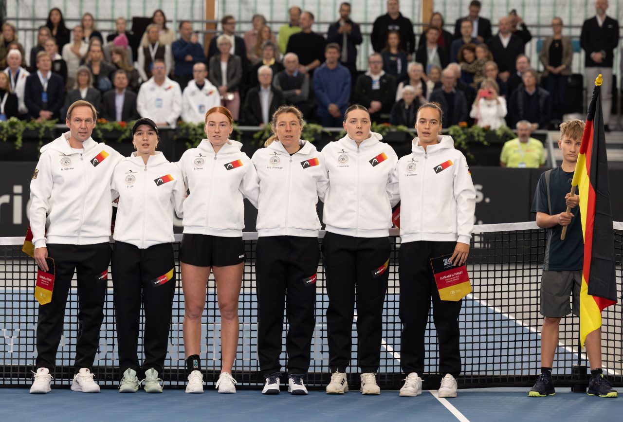 2025: Deutsche Damen Nationalmannschaft zum Billie Jean King Cup in Ismaning